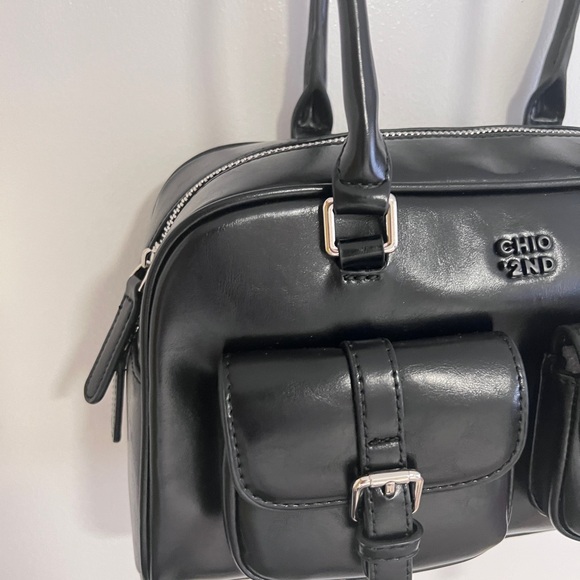Brand new Retro Boston Black Handbag - Picture 4 of 8